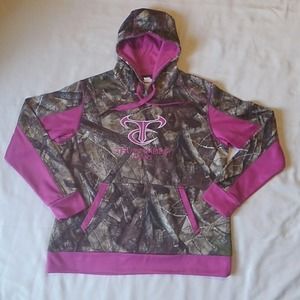 True Timber Camo Pink Pull Over Hoodie M